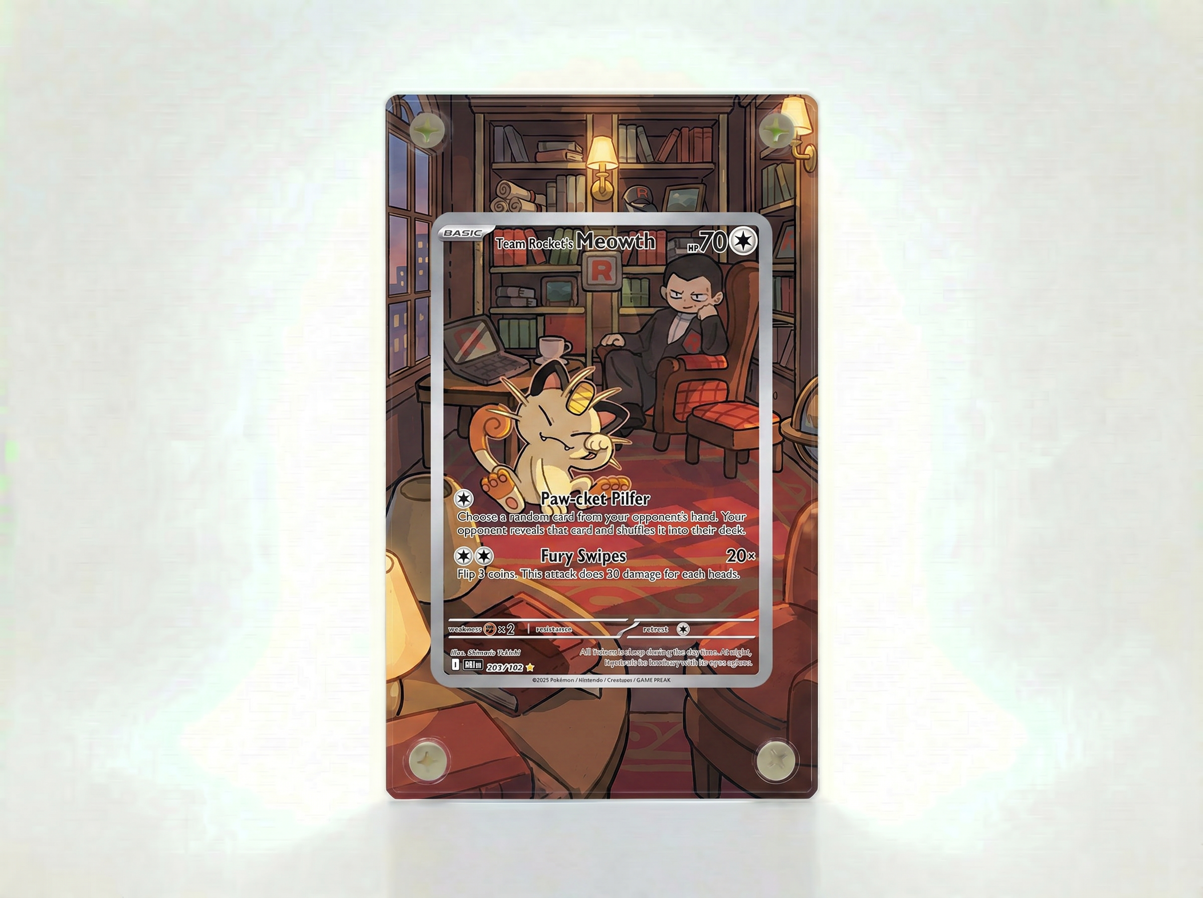 Team Rocket's Meowth (Destined Rivals) 203/182