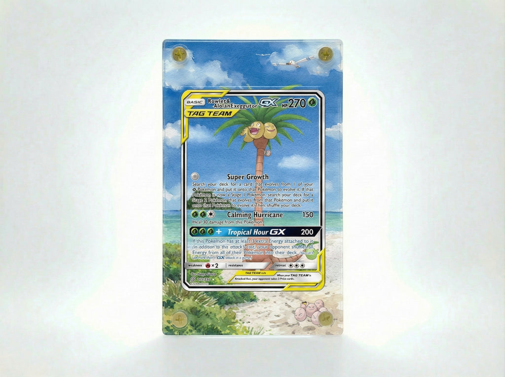 Rowlet & Alolan Exeggutor GX (Unified Minds) #215/236